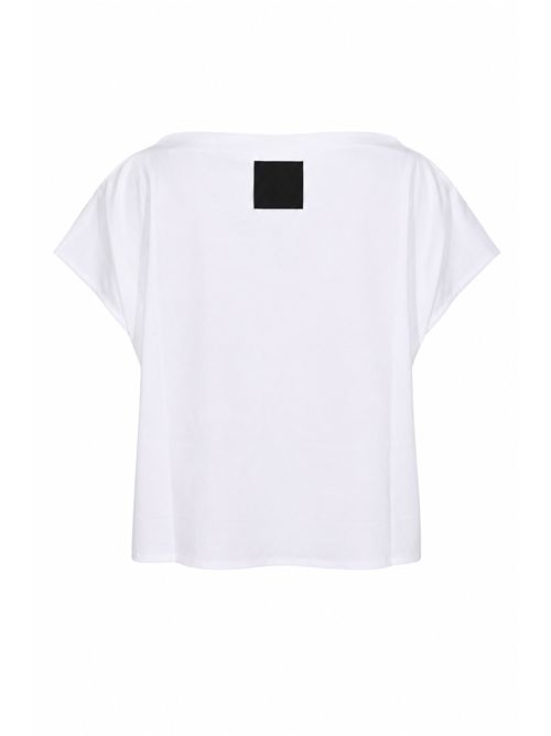 T-shirt Clotilde in jersey di cotone Bianco Liviana Conti | L6SW64A01-0